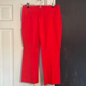 Red, loft Marisa fit pants.